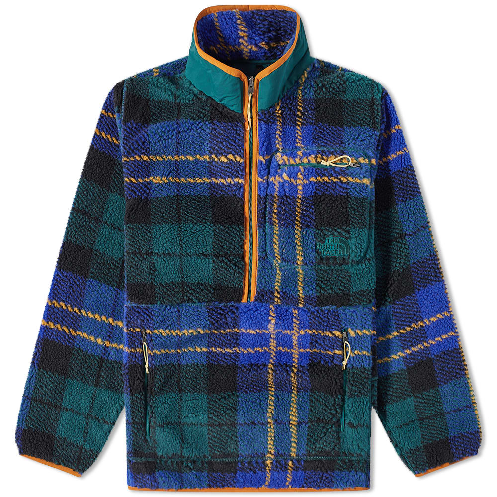 Jacquard Extreme Pile Plaid Pullover Jacket