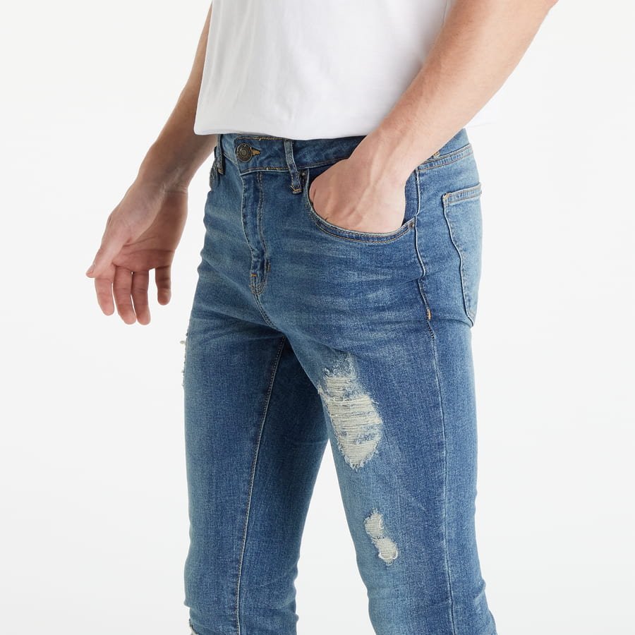 Heavy Destroyed Washed Jeans