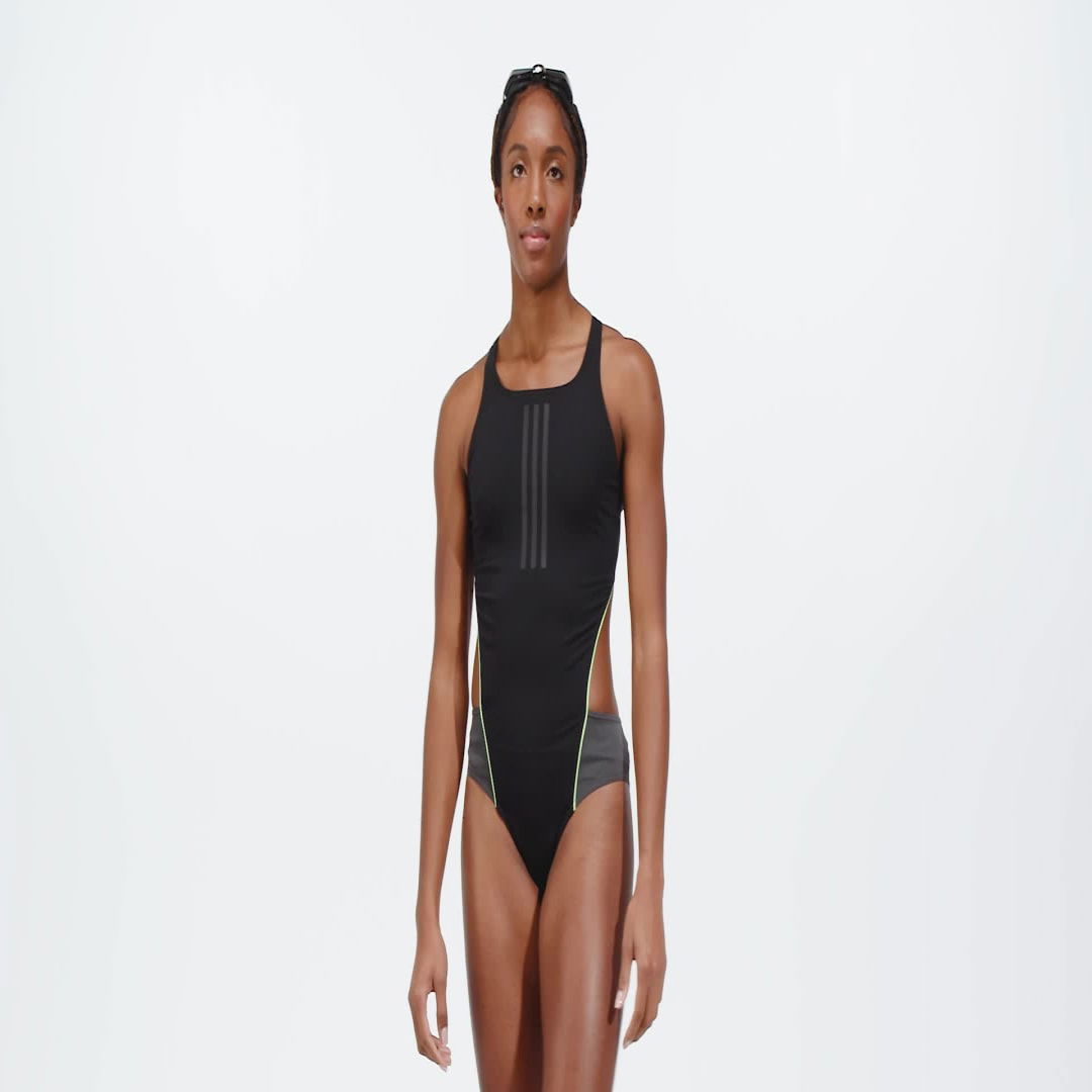 Extra-Long-Life 3-Stripes Swimsuit