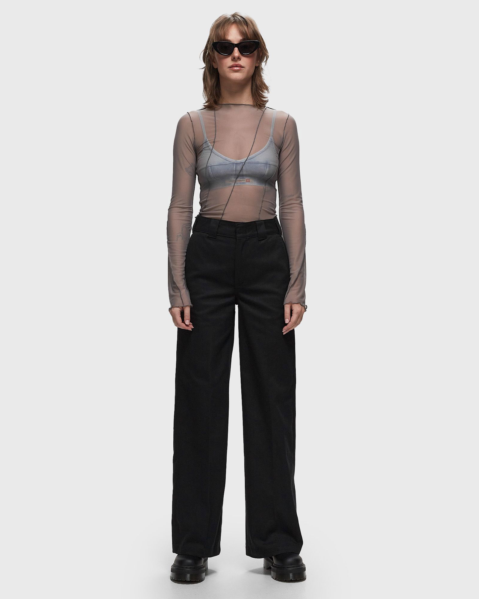 Wide Leg Work Trousers