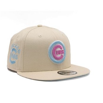 New Era 9FIFTY MLB Pastel Patch Chicago Cubs Light Cream / Pastel Blue 60358058