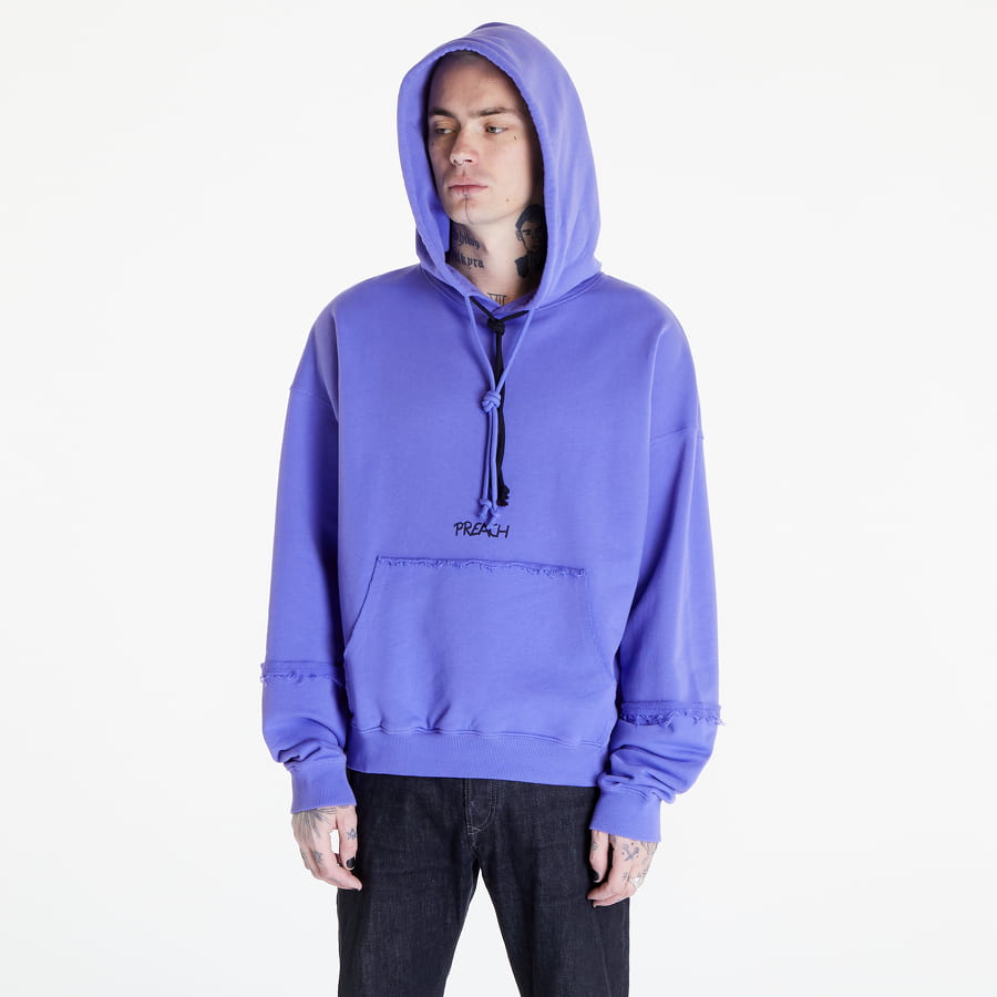 Preach Oversized Multi Logo Hoodie - Sky Blue - 206270-511