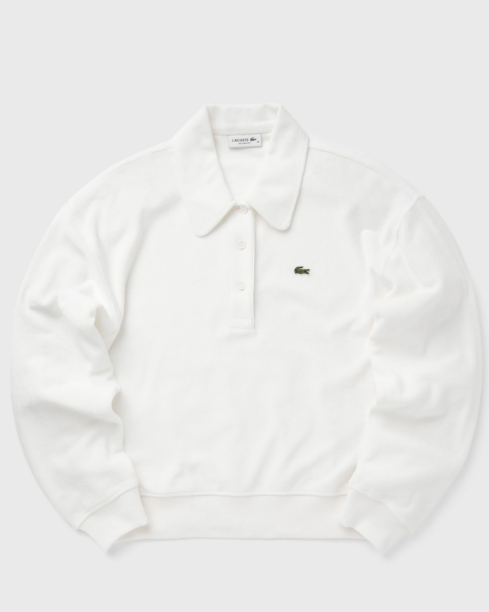 Relaxed Fit Terry Knit Polo Sweatshirt
