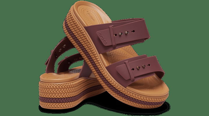 Brooklyn Woven Buckle Sandals Dark Clay