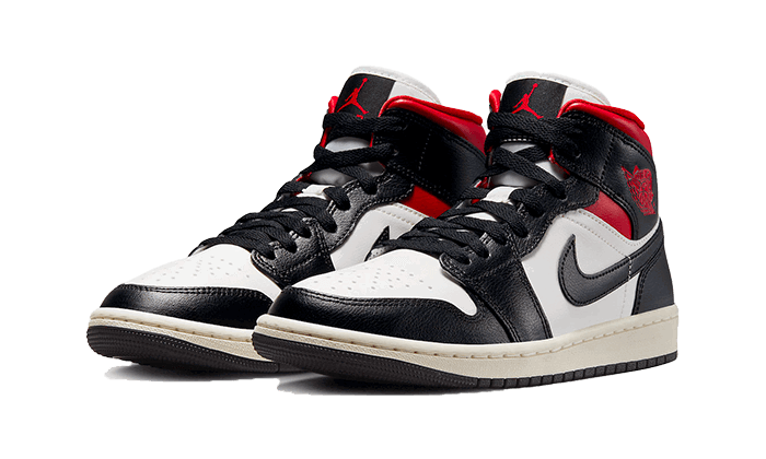 Air Jordan 1 Mid "Black Gym Red" W