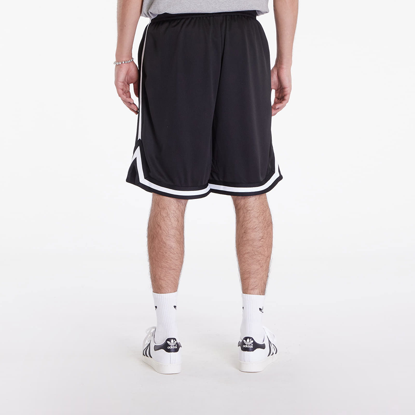 Stripes Mesh Shorts Black/ Black/ White