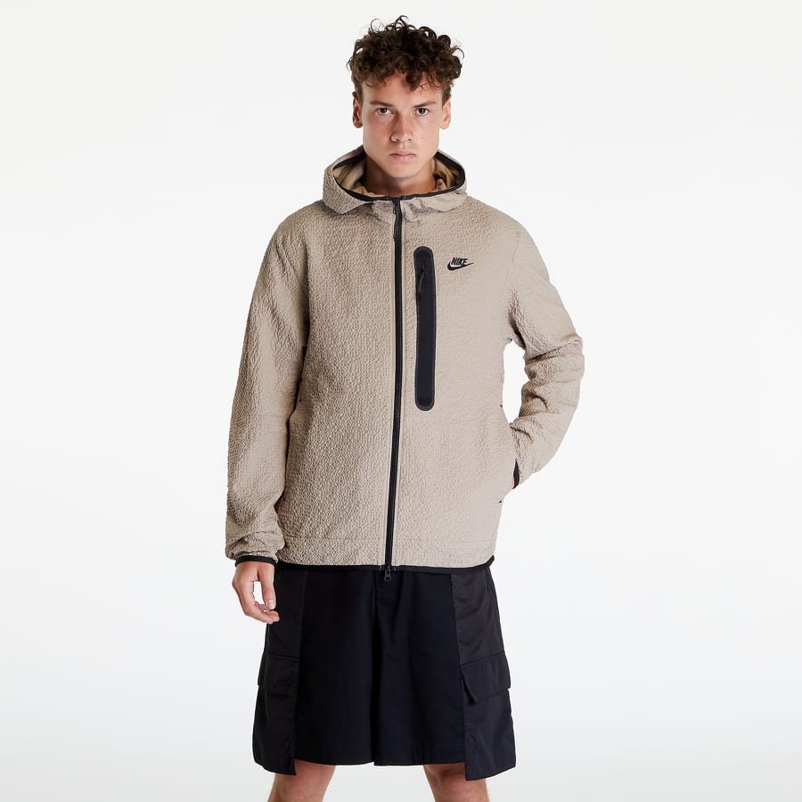 Lined Woven Full-Zip Hooded Jacket