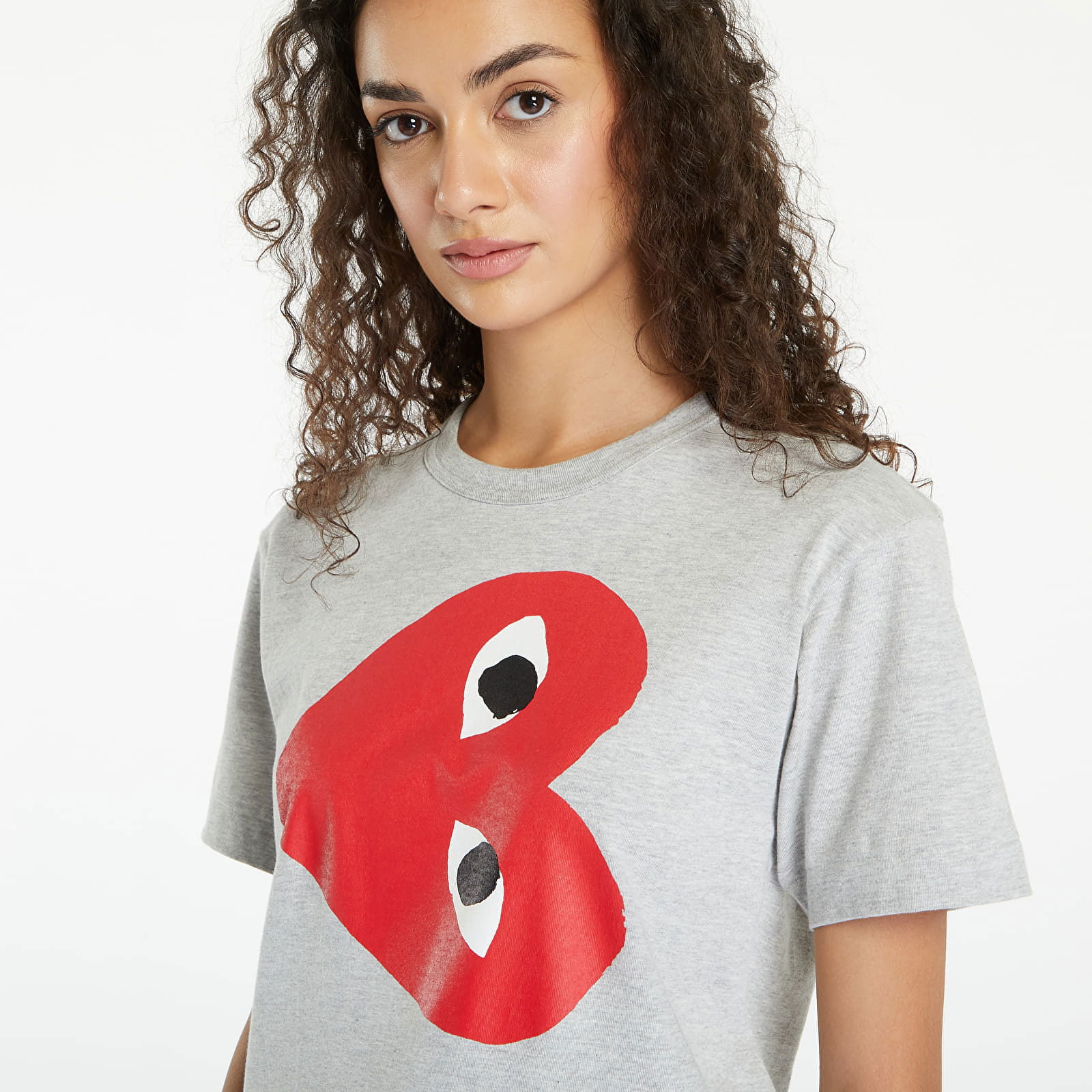 PLAY Logo Print Short Sleeve Tee UNISEX Grey