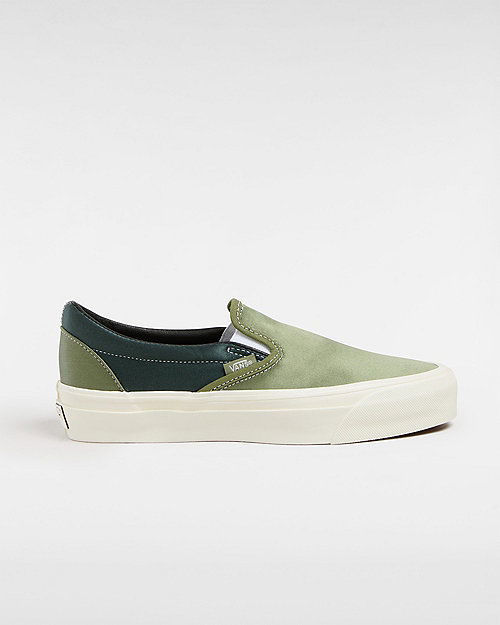 Premium Slip-on 98 Satin Shoes (loden Green) Unisex Green, Size 2.5