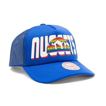 Mitchell & Ness NBA Billboard Trucker Snapback Hwc Denver Nuggets Blue HHSS5152-DNUYYPPPBLUE