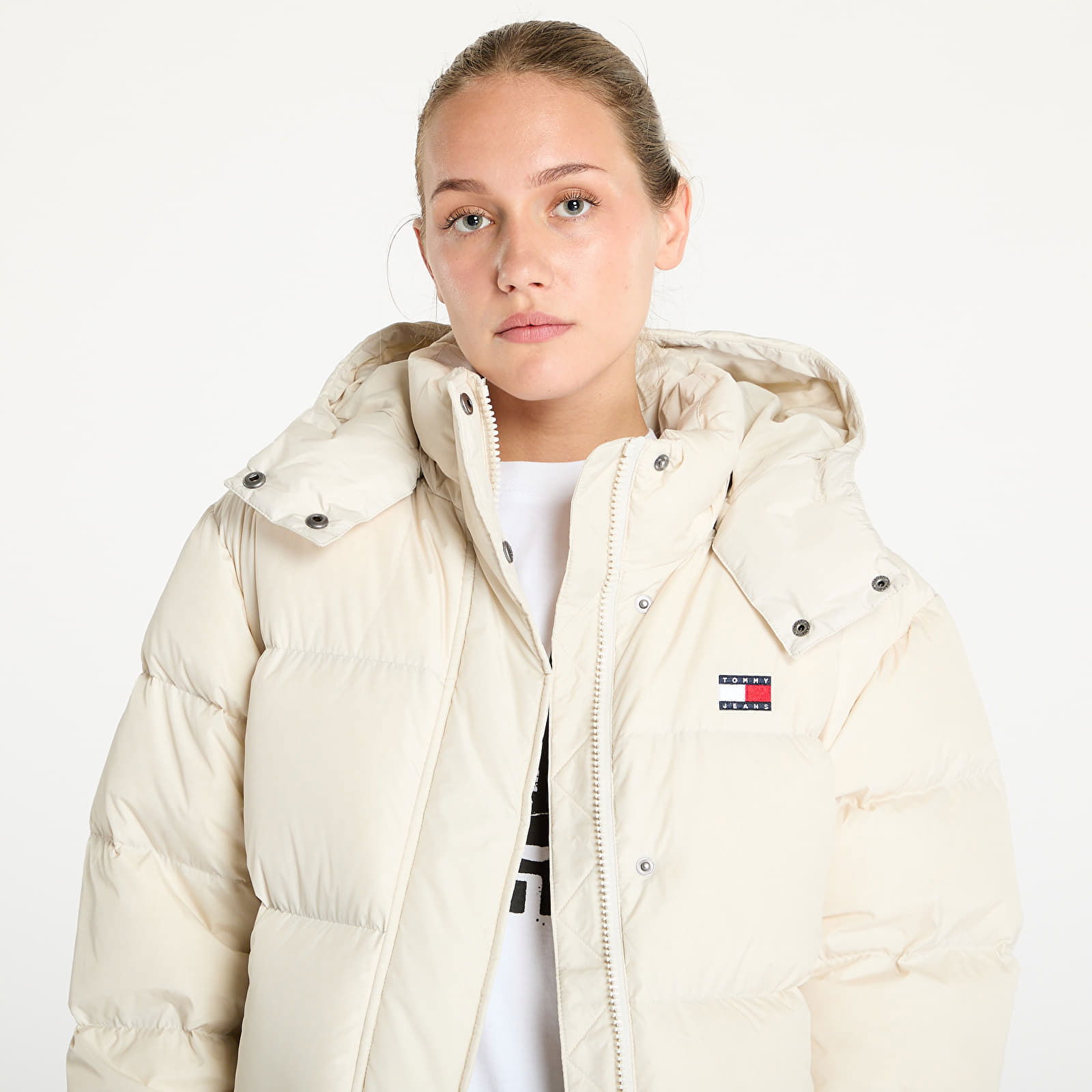 Alaska Long Puffer Jacket Beige