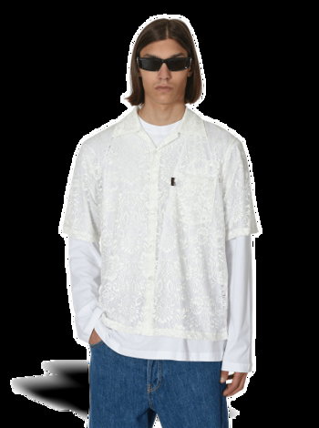 Aries Lace Hawaiian Shirt CTAR40103 WHT