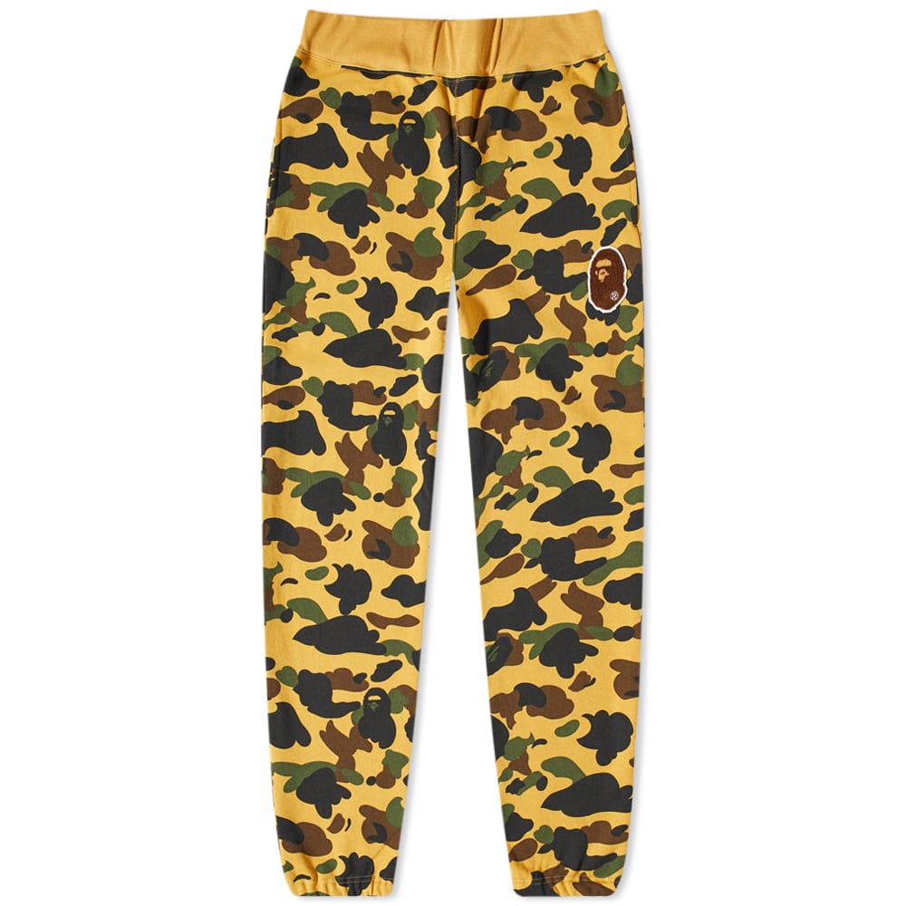 A Bathing Ape 1st Camo Ape Head Patched Sweat Pant