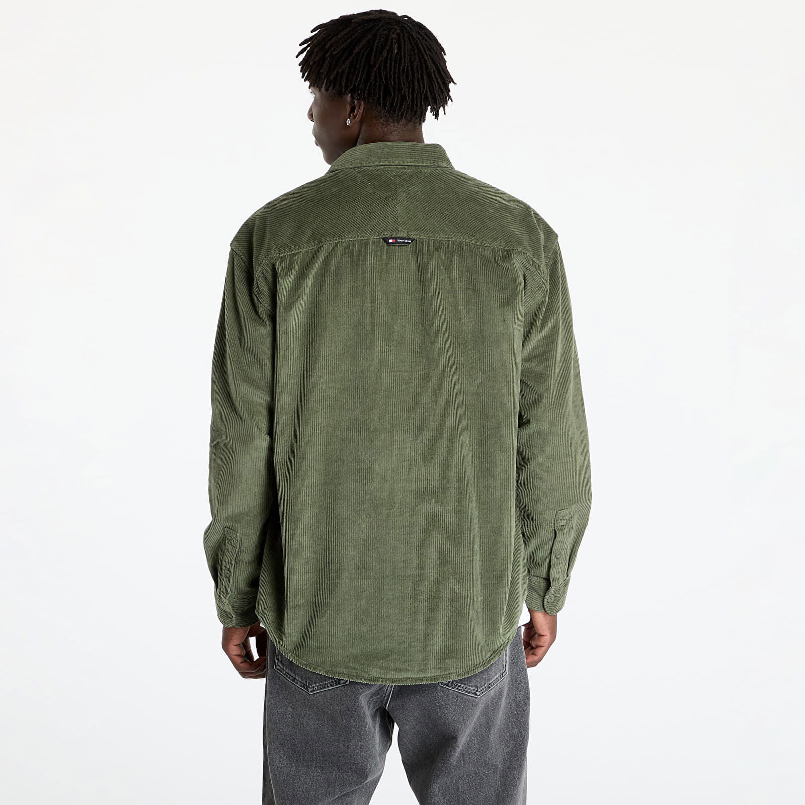 Corduroy Relaxed Fit Shirt Green