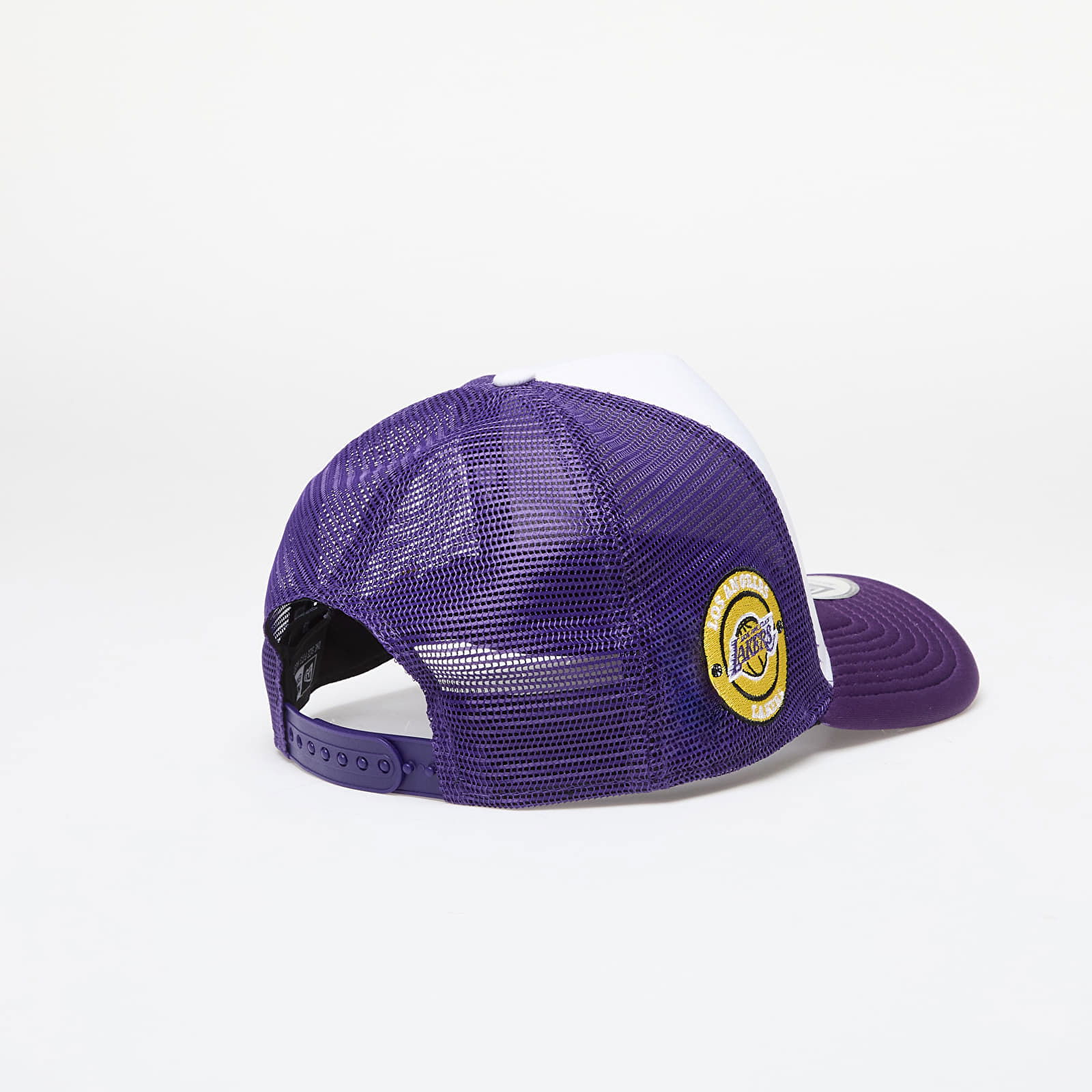 Los Angeles Lakers NBA Team Colour 9FORTY E-Frame Adjustable Trucker Cap True Purple/ Yellow Universal