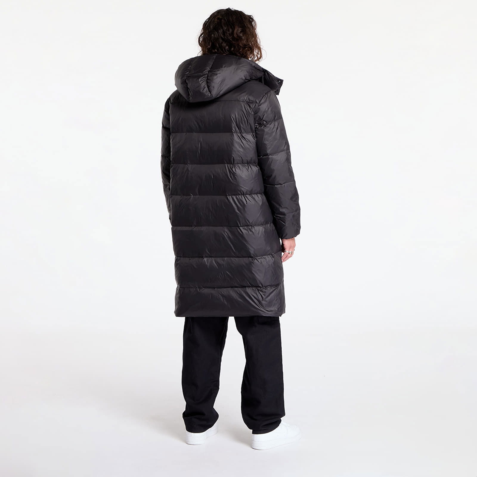 Essentials Down Long Jacket Black