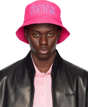 Versace Couture Pink Logo Bucket Hat E76GAZK04_EZG268