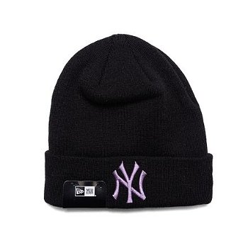 New Era MLB League Essential Cuff Beanie New York Yankees Black / Purple Nitro One Size 60364354