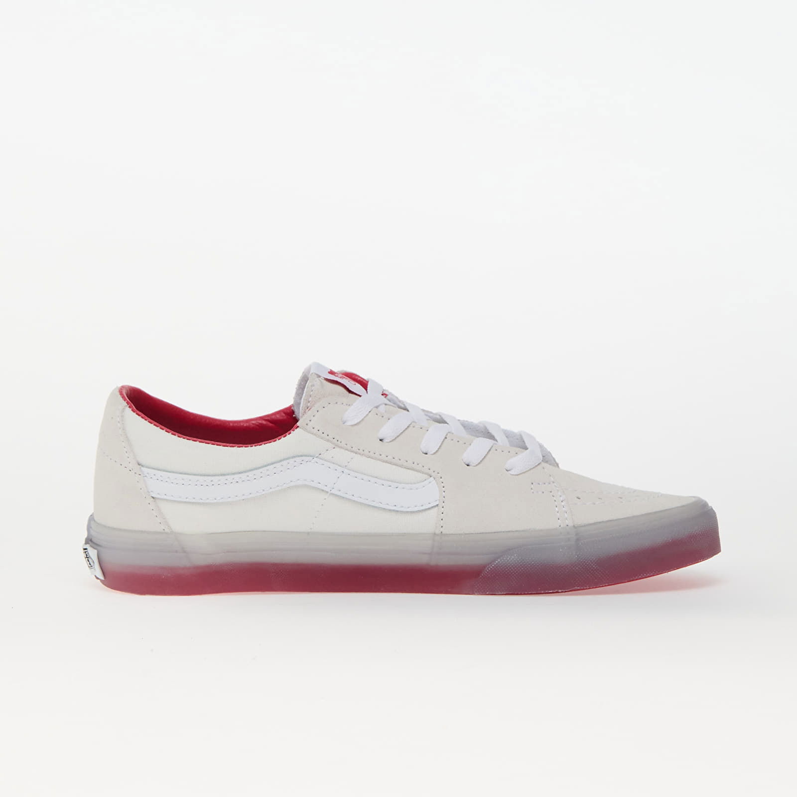 Sk8-Low Translucent Sidewall White/ Red