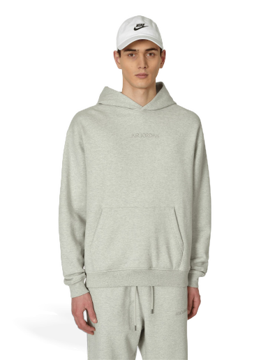 Wordmark Fleece Hooded Sweatshirt Grey