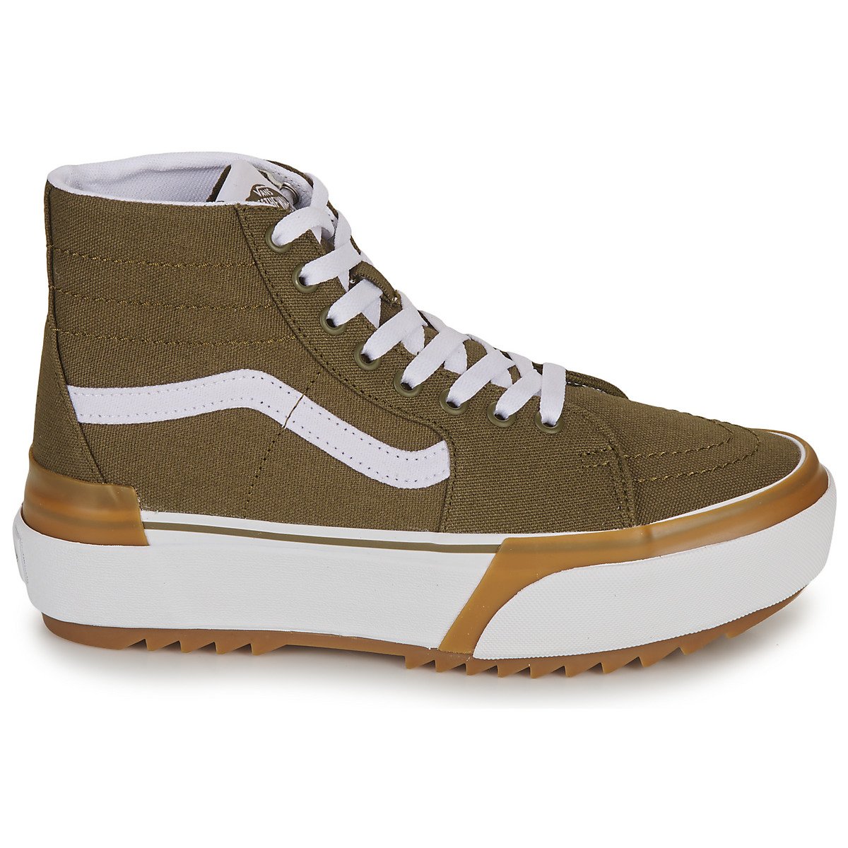 Sk8-Hi Tapered Stacked "Canvas Dark Olive" W