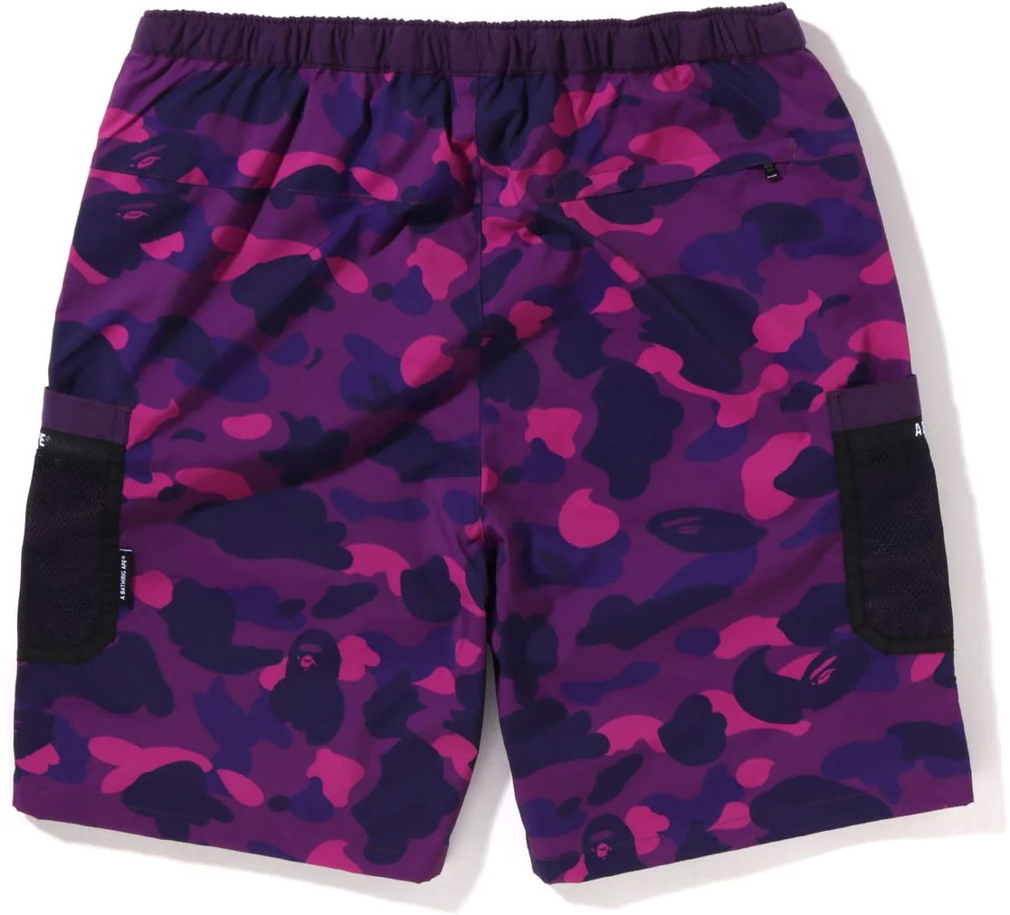 Color Camo Mesh Pocket Shorts