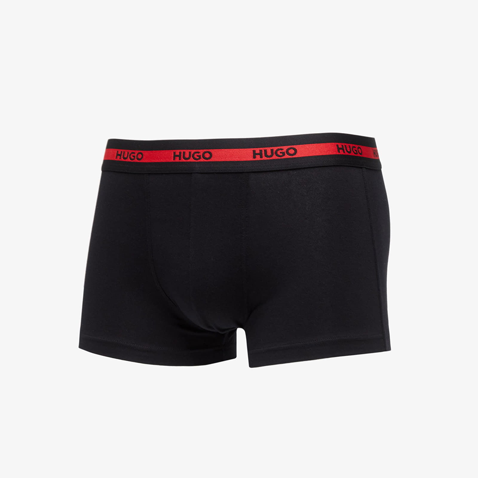 Logo-Waistband Stretch Trunks 3-Pack Black