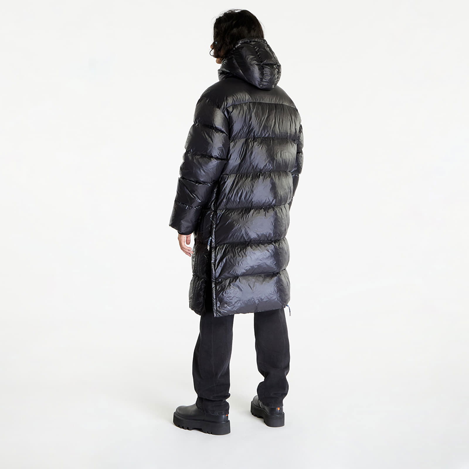 Long Puffer Jacket Black