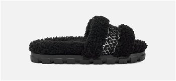 UGG Cozetta ® Braid Slipper in Black, Size 4, Leather 1143974-BLK