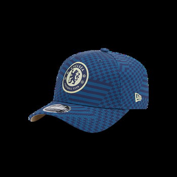 New Era 9FIFTY Stretch-Snap All Over Print Checkered Chelsea FC Lion Crest Navy M/L( 60363542