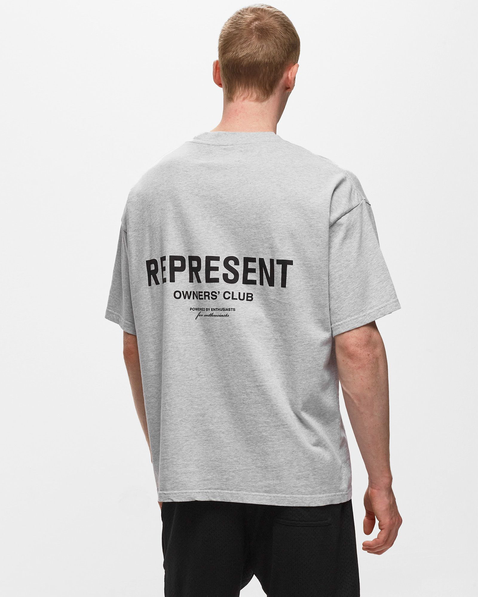 Represent Owners Club T-Shirt Ash Grey/Black