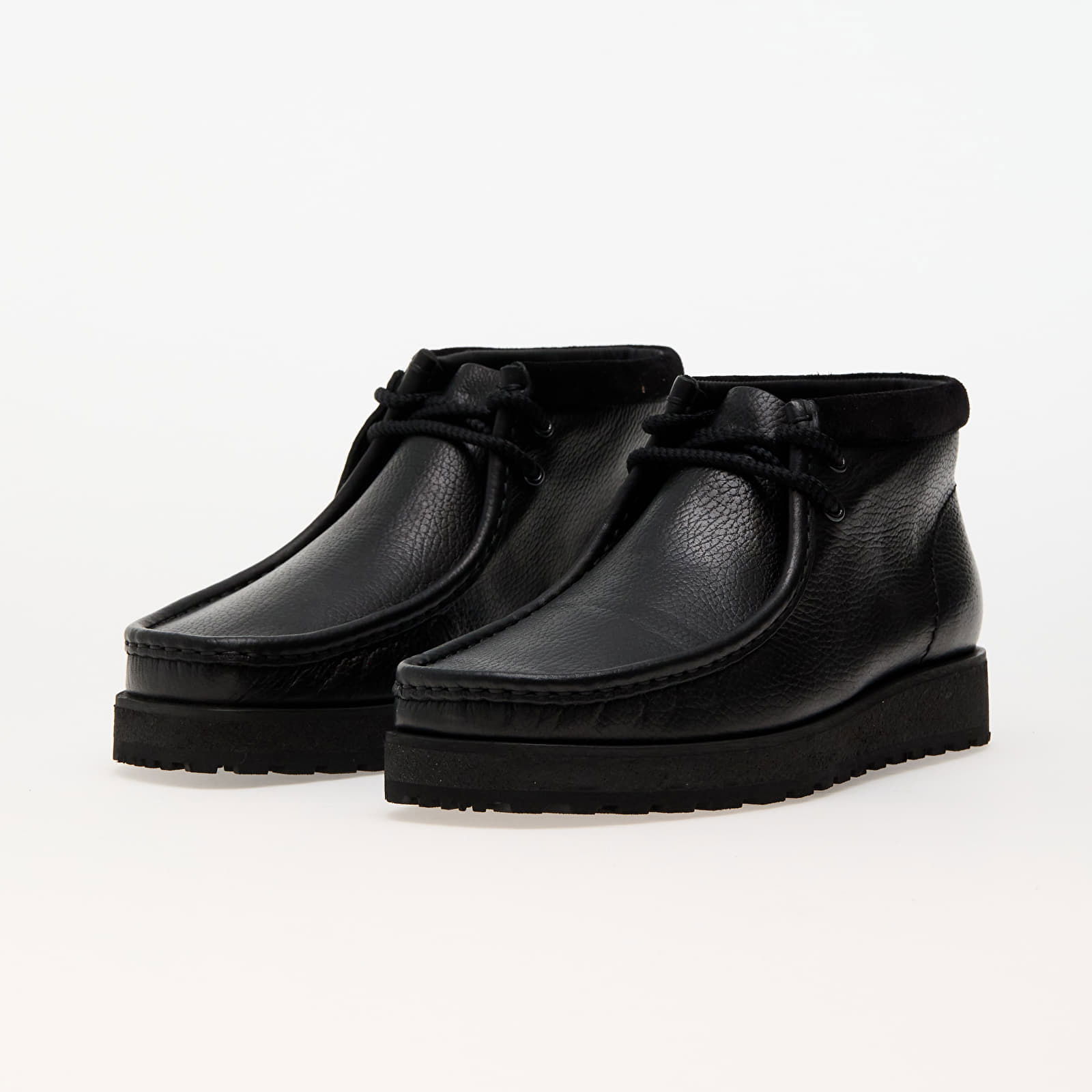 Wallabee Scout Black Leather