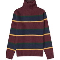 Polo Ralph Lauren Stripe Roll Neck Knit Aged Wine