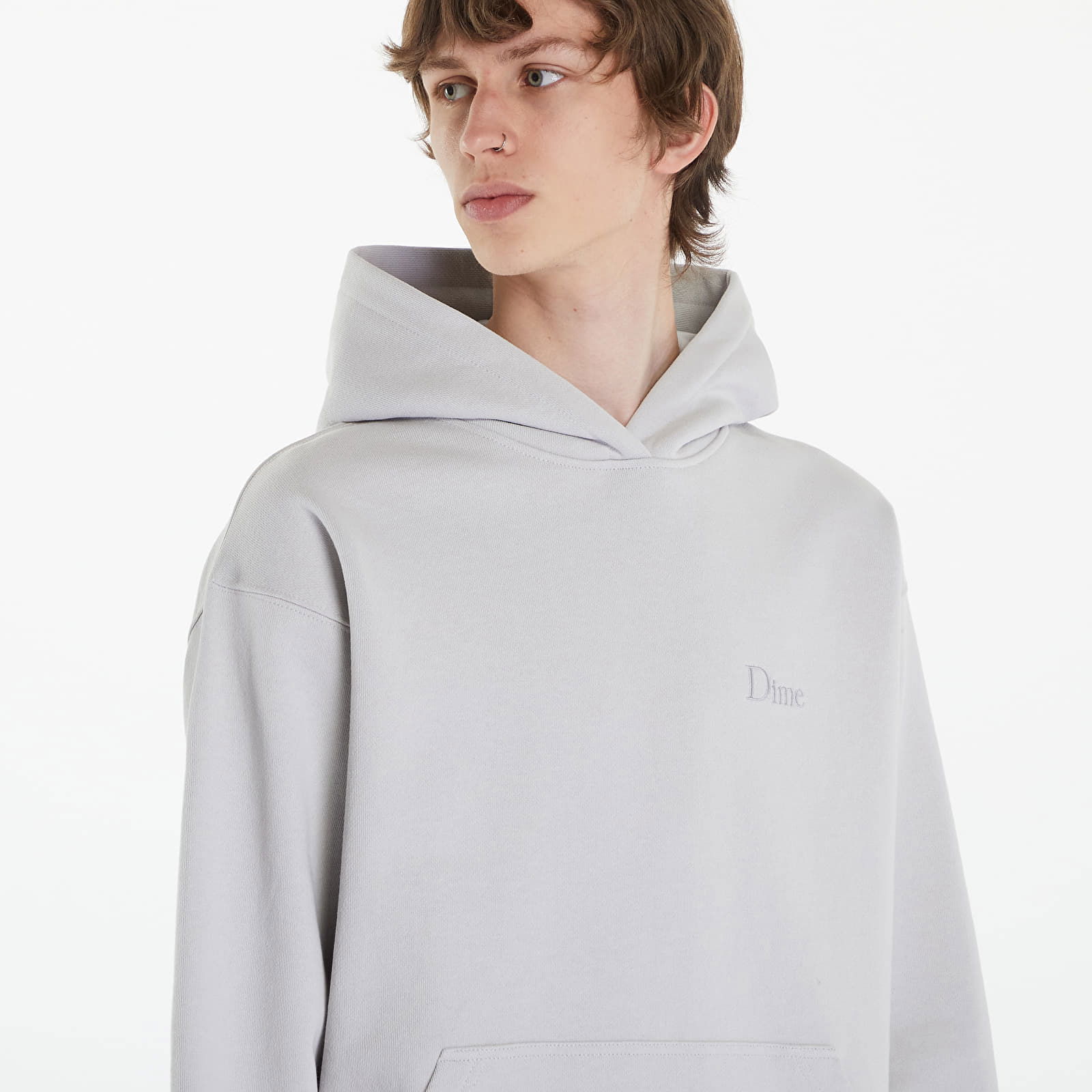 Classic Small Logo Hoodie Cement