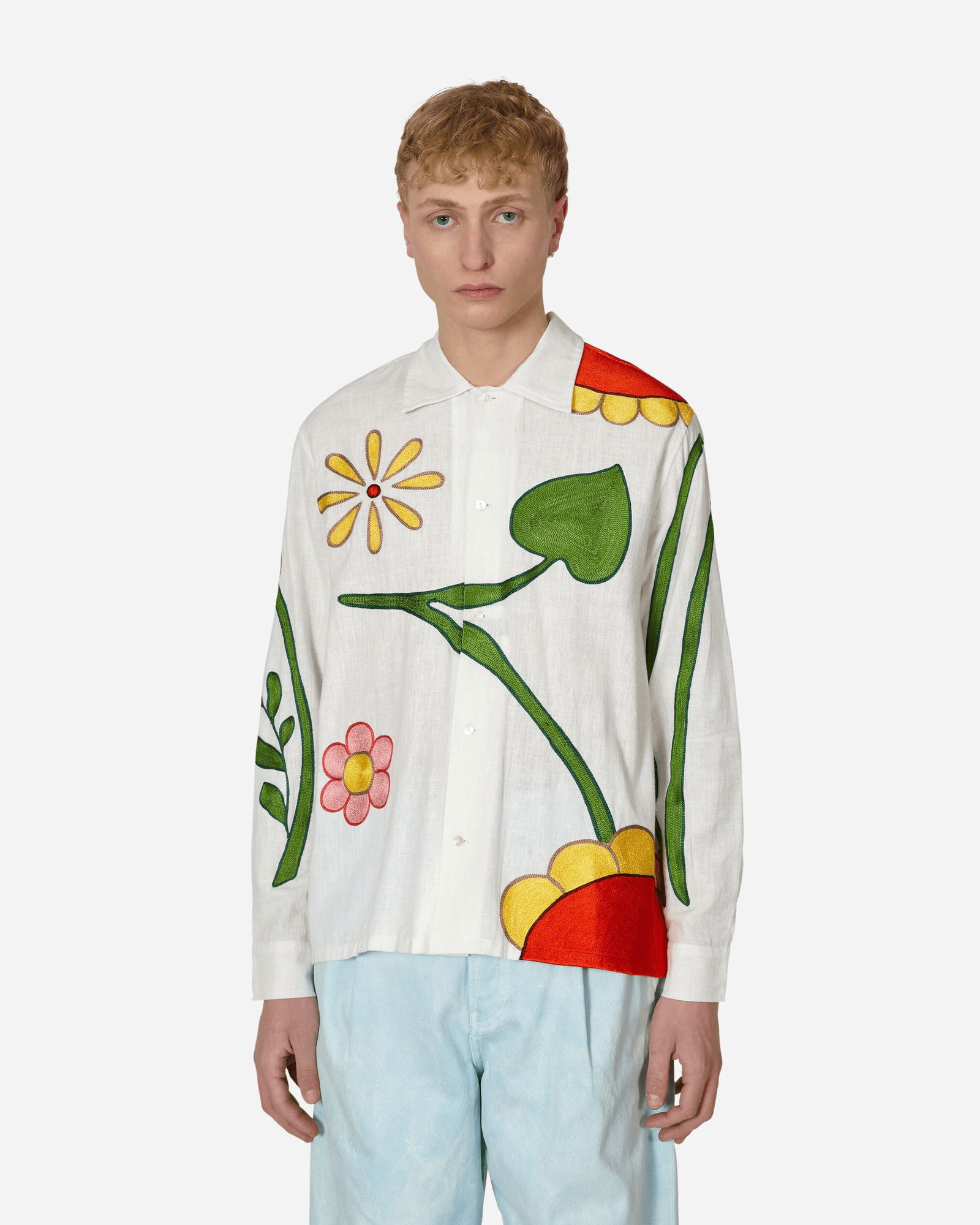 Embroidered Flower Shirt