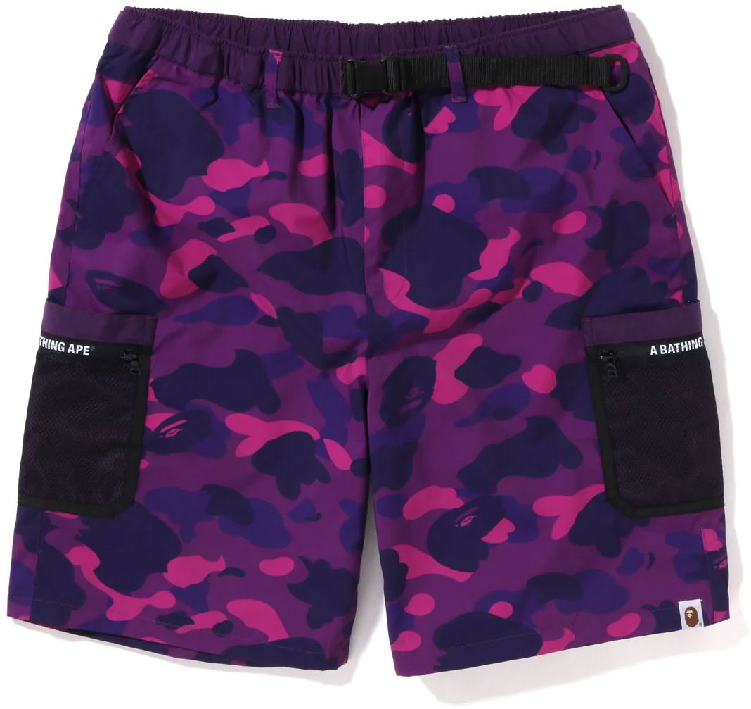 Color Camo Mesh Pocket Shorts