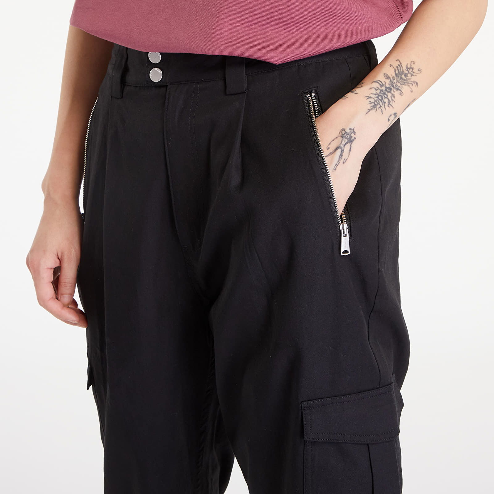 Stretch Cargo Pants Black