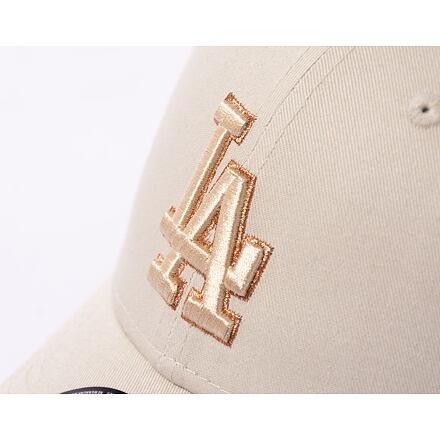 9FORTY MLB Metallic Outline Los Angeles Dodgers Stone / Metallic Gold One Size
