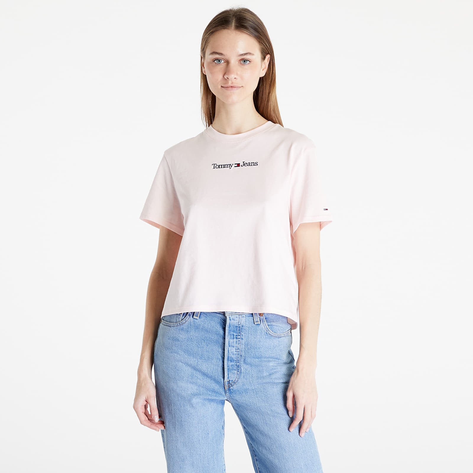 Serif Linear T-Shirt Pink