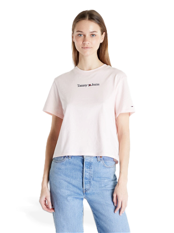Tommy Hilfiger Serif Linear T-Shirt Pink DW0DW15049 TJ9