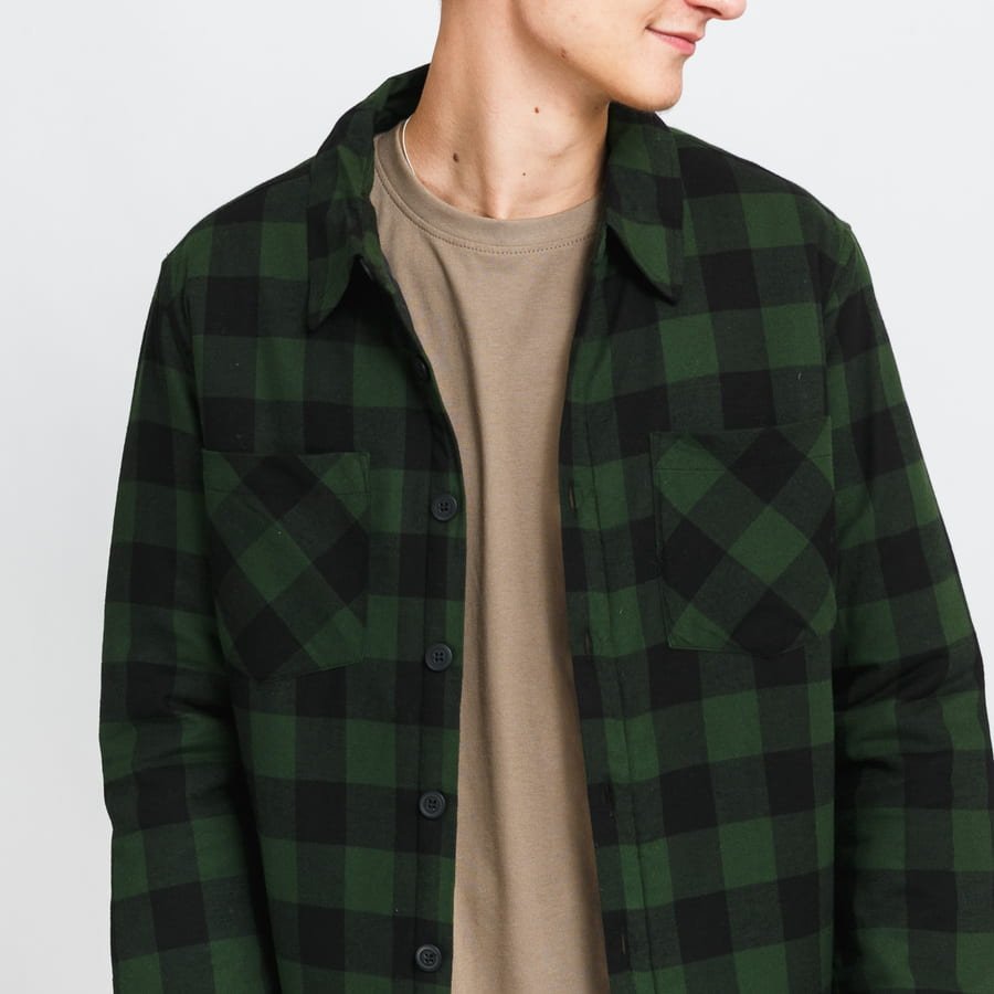 Padded Check Flannel Shirt