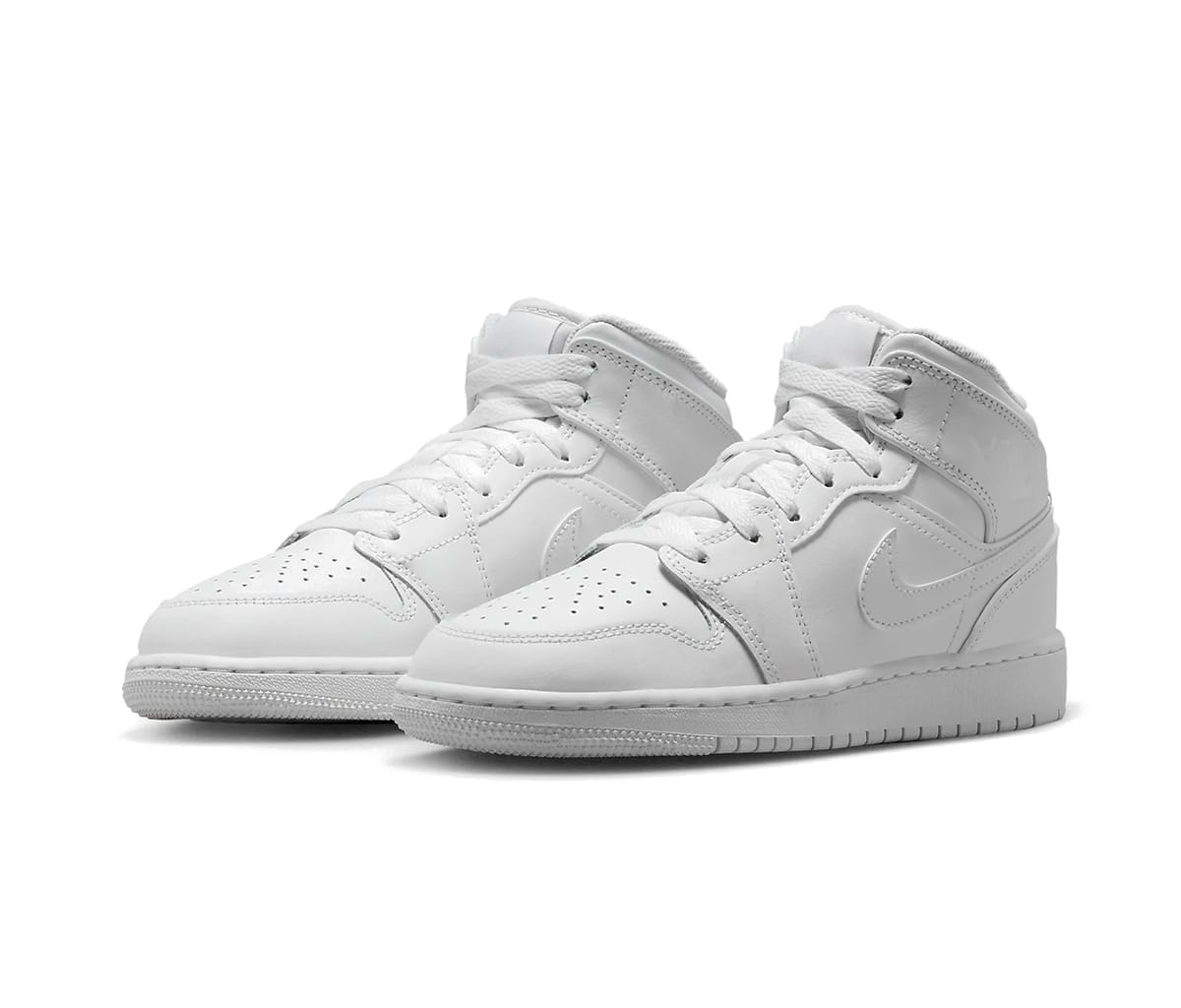 Air Jordan 1 Mid Triple White GS