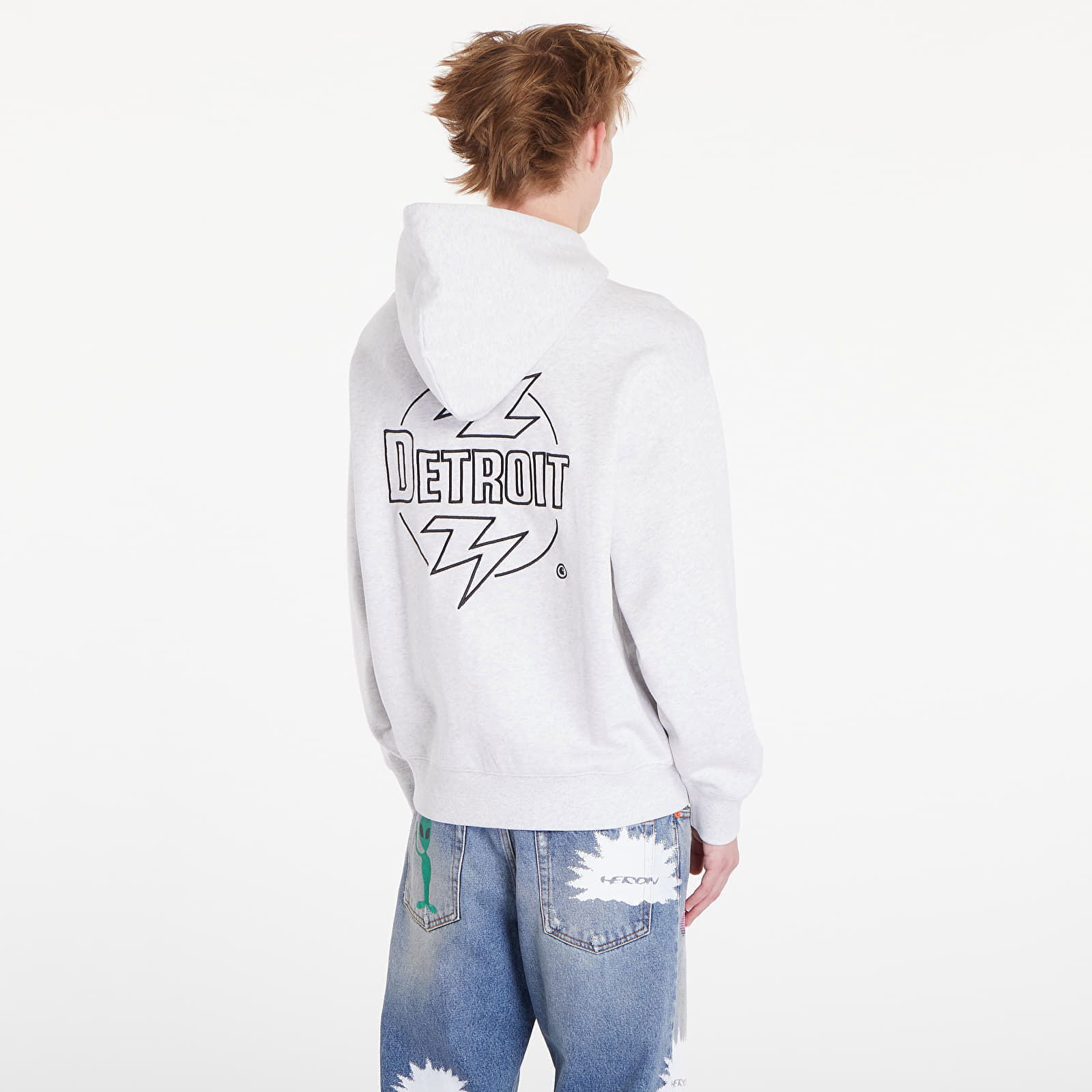 Ablaze Hoodie UNISEX Ash Heather/ Black