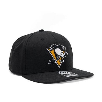 '47 Brand NHL Pittsburgh Penguins No Shot CAPTAIN Black H-NSHOT15WBP-BK-OSF