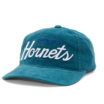 Mitchell & Ness Montage Cord Snapback Charlotte Hornets Teal 6MUSSH1126-CHOTEAL