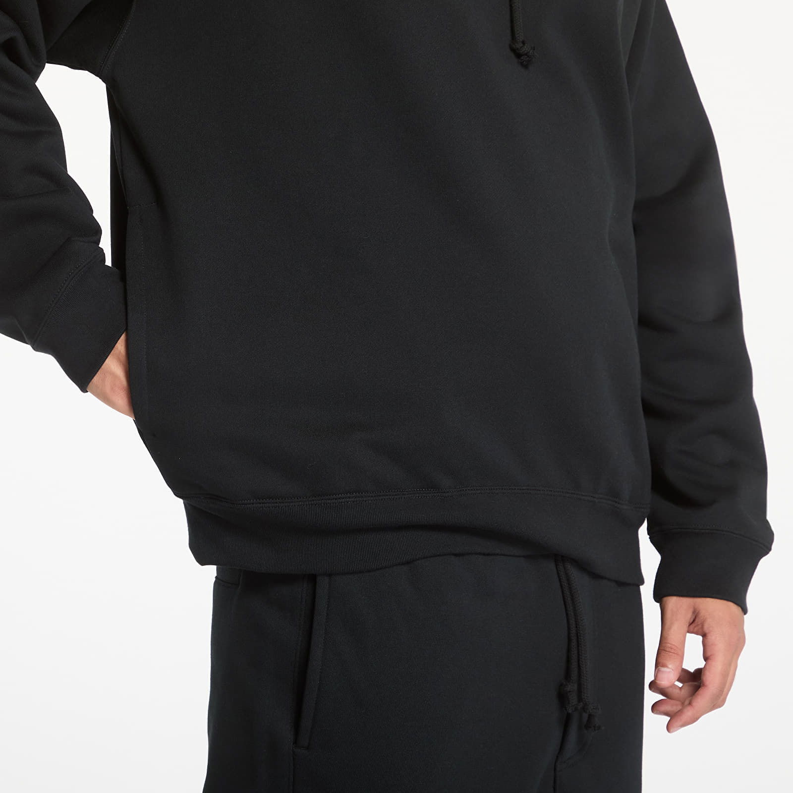 Brushed Terry Hoodie UNISEX Black