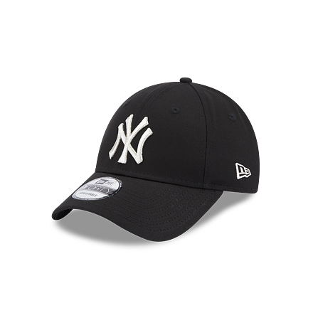 9FORTY Womens MLB Metallic Logo New York Yankees Black / Metallic Silver One Size