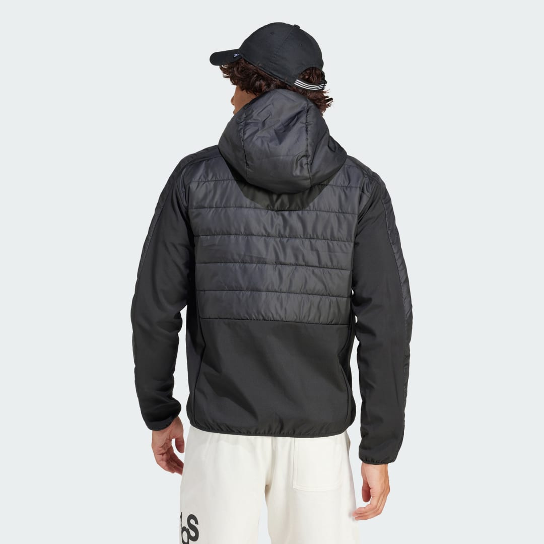 Sportswear Bunda Essentials 3-Stripes Insulated Hooded Hybrid