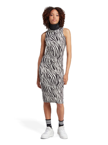adidas Originals Allover Zebra Animal Print Dress IJ7780