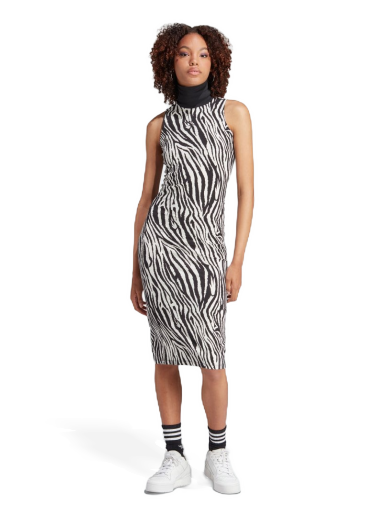 Allover Zebra Animal Print Dress